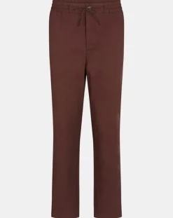 Pantalon chino jogging en Coton Nujog marron foncé-Galeries Lafayette Sale