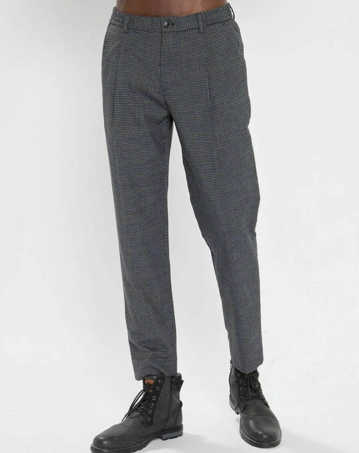 Pantalon Chino Pince Regular Blacke gris-Scotch & Soda Outlet