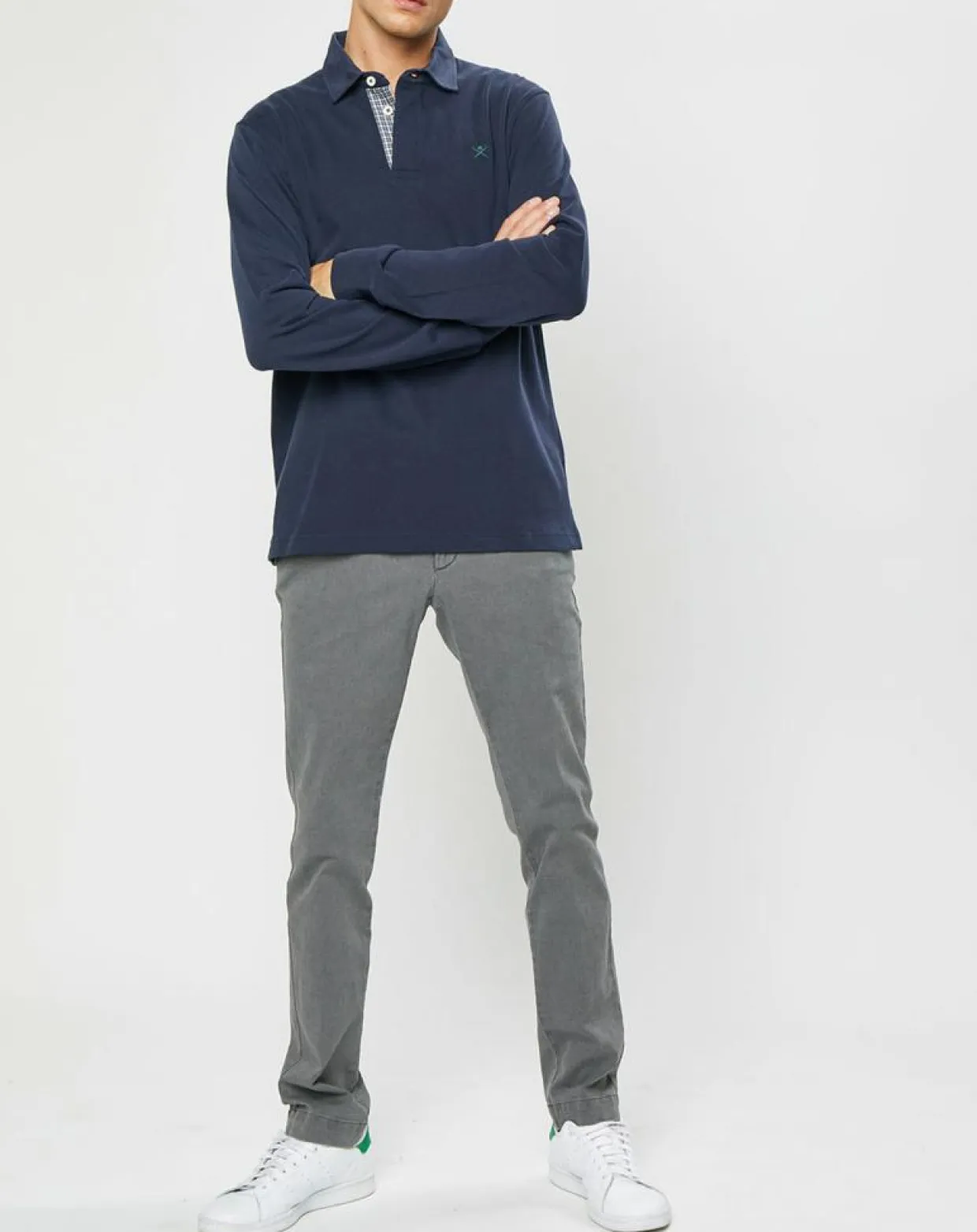 Pantalon Chino Slim Armure gris-Hackett London Discount
