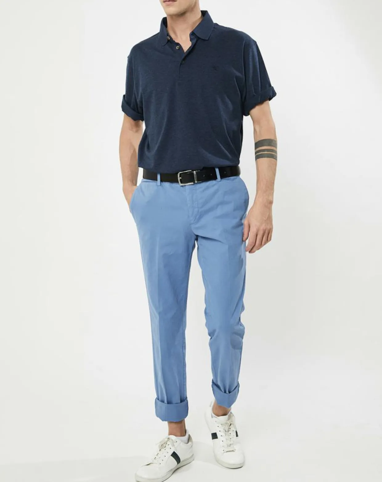 Homme Hackett London Pantalons^Pantalon chino Slim Fit Core Kensington bleu moyen