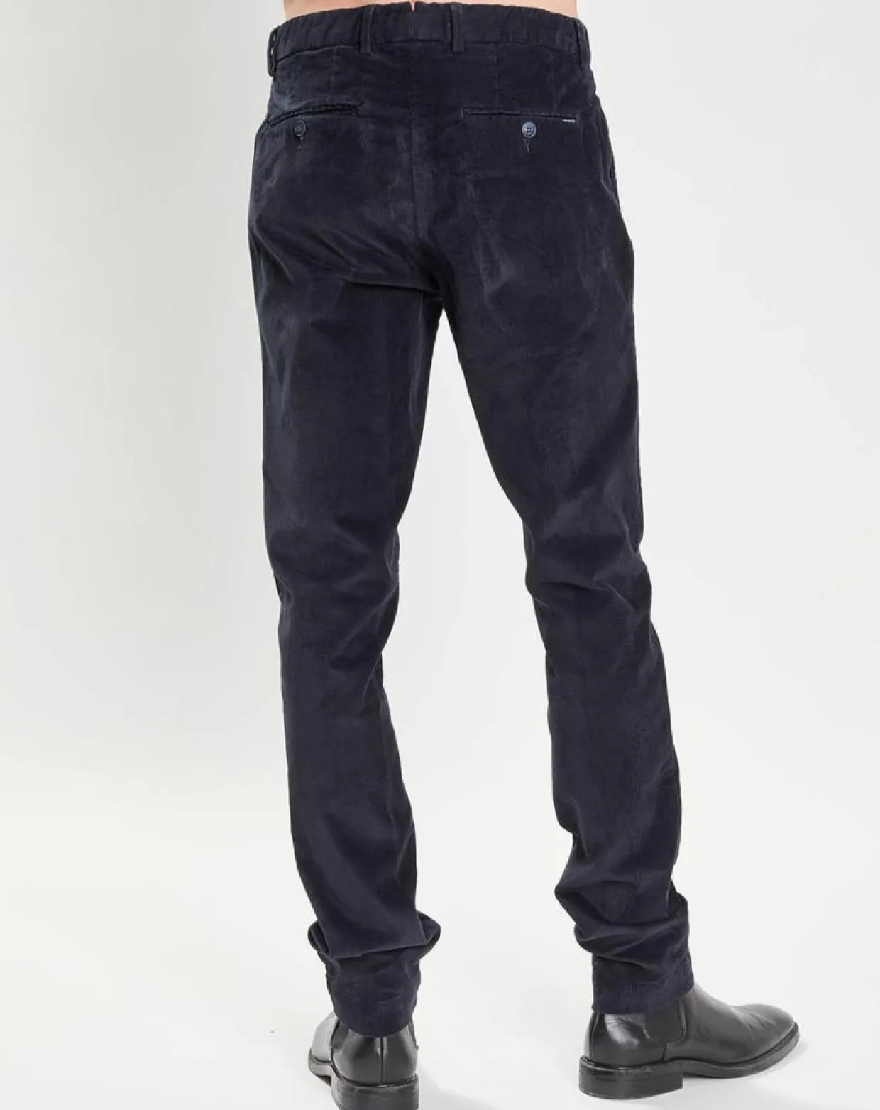 Homme Hackett London Pantalons^Pantalon Chino Slim Fit en Velours côtelé bleu marine