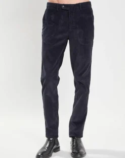 Homme Hackett London Pantalons^Pantalon Chino Slim Fit en Velours côtelé bleu marine
