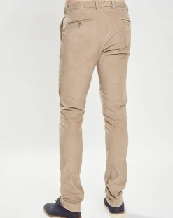 Homme Hackett London Pantalons^Pantalon Chino Slim Fit en Velours côtelé beige