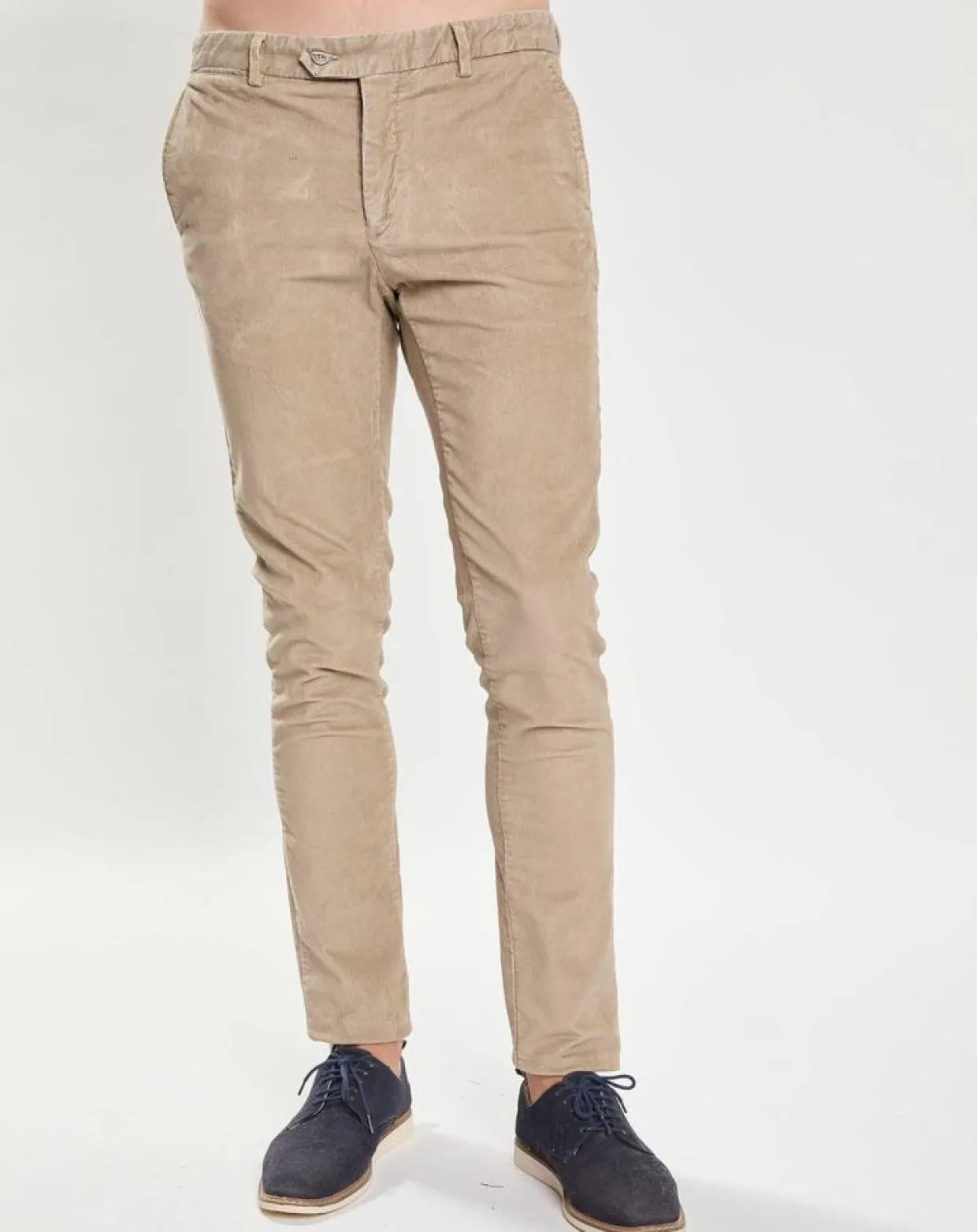 Homme Hackett London Pantalons^Pantalon Chino Slim Fit en Velours côtelé beige