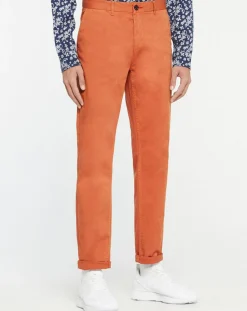 Pantalon chino Slim Fit Stuart Garment Dyed orange-Scotch & Soda Best