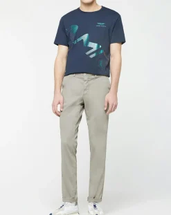 Pantalon Chino Slim Fit Texturé gris-Hackett London