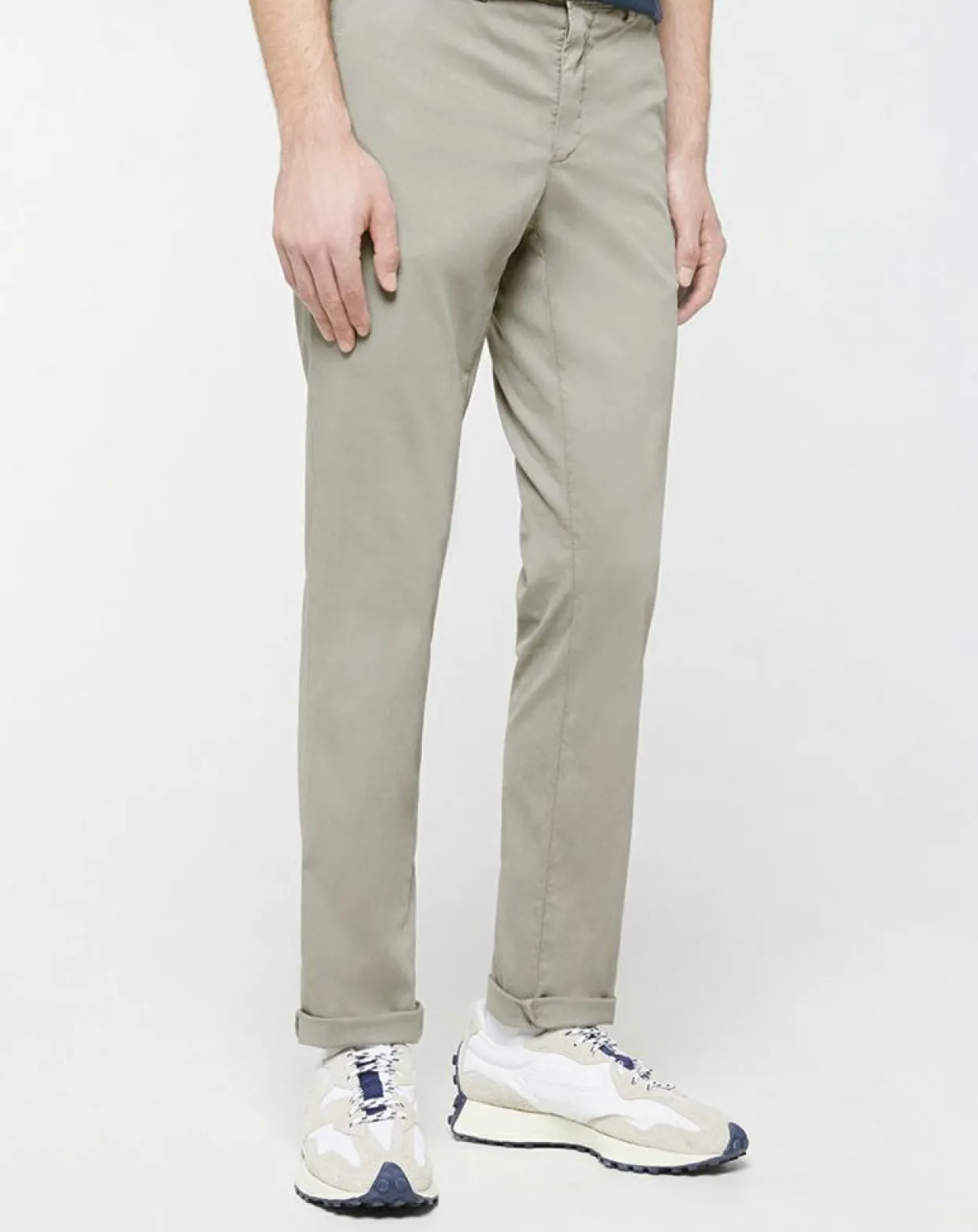 Pantalon Chino Slim Fit Texturé gris-Hackett London