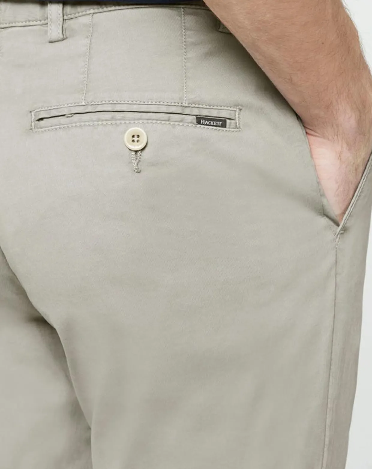 Pantalon Chino Slim Fit Texturé gris-Hackett London