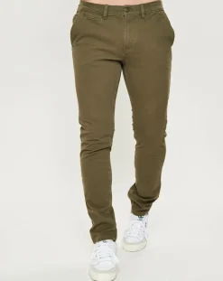 Homme Quiksilver Pantalons^Pantalon chino slim Flex kaki foncé
