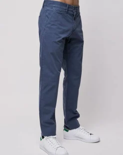 Pantalon chino slim Popplin Stretch bleu vintage-North Sails Discount