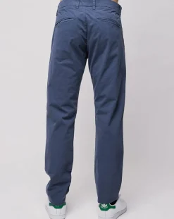 Pantalon chino slim Popplin Stretch bleu vintage-North Sails Discount