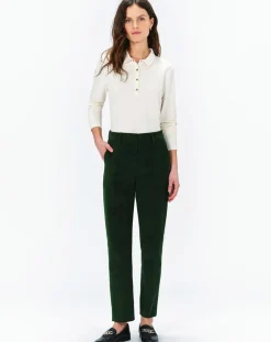 Pantalon cigarette Psidika sapin-Caroll