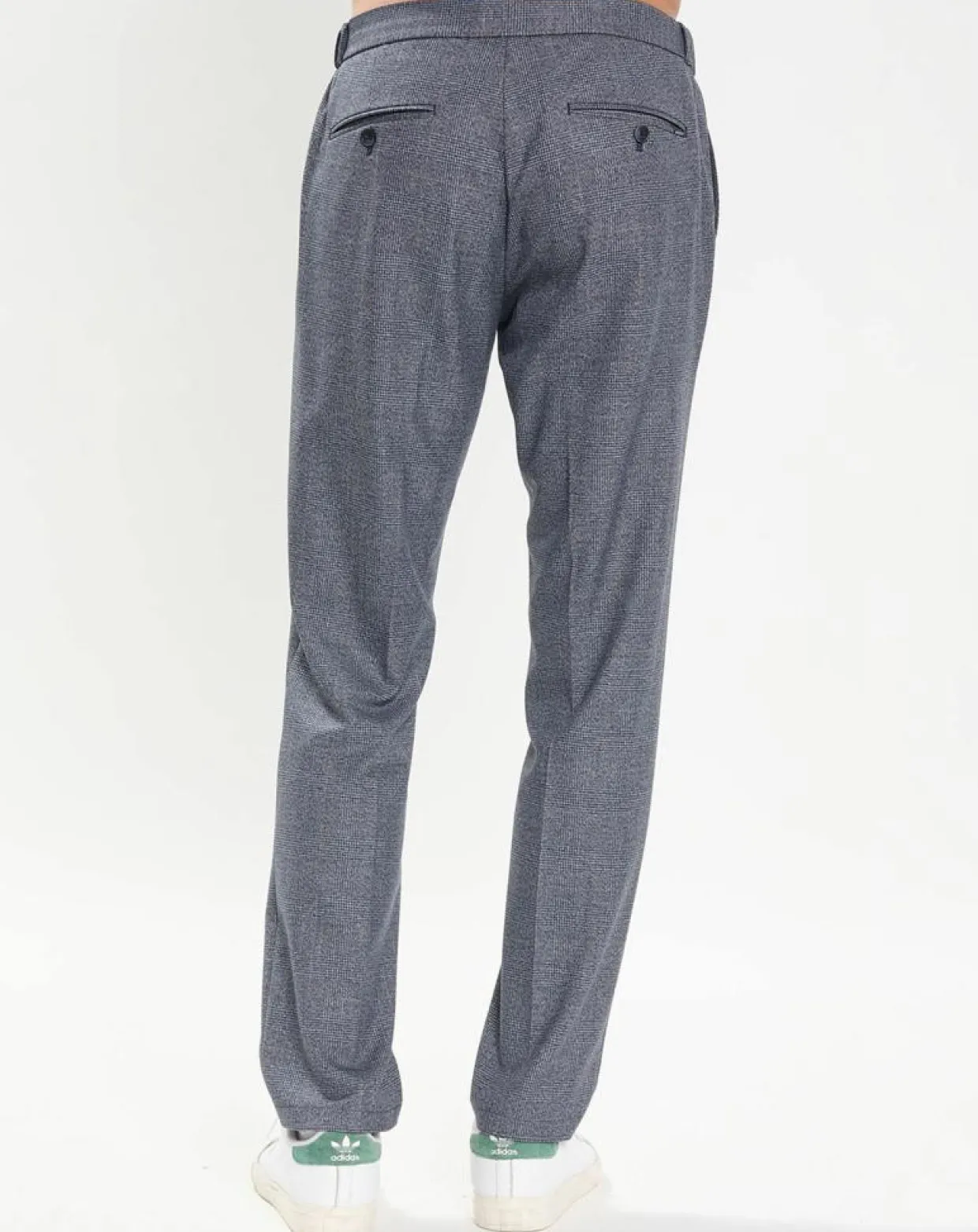 Pantalon City imprimé Prince de Galles bleu-Hackett London Hot