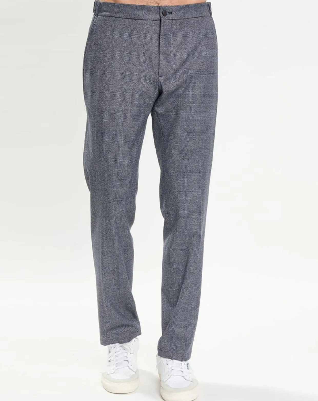 Pantalon City imprimé Prince de Galles bleu-Hackett London Hot