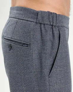 Pantalon City imprimé Prince de Galles bleu-Hackett London Hot