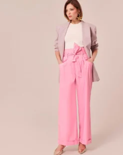 Femme Tara Jarmon Pantalons^Pantalon Coton Biologique en popeline blush