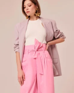 Femme Tara Jarmon Pantalons^Pantalon Coton Biologique en popeline blush