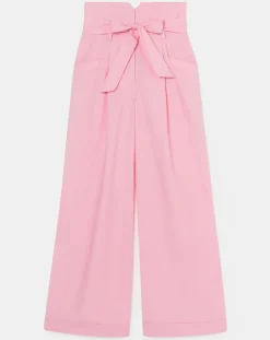 Femme Tara Jarmon Pantalons^Pantalon Coton Biologique en popeline blush