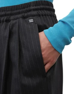 Femme Marc O'Polo Pantalons^Pantalon de costume à rayures noir