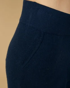 Pantalon de Jogging en Laine & Cachemire Olivia nuit/marine-Cashmere Tribu Clearance