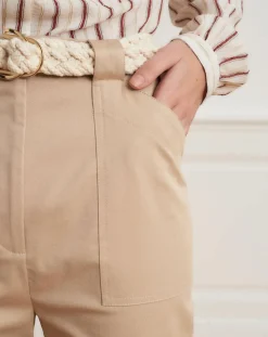 Femme La Petite Francaise Pantalons^Pantalon droit Patrice beige