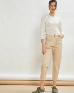 Femme La Petite Francaise Pantalons^Pantalon droit Patrice beige