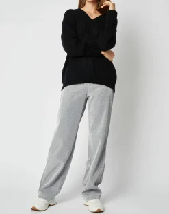Pantalon Emmie effet pailleté argenté-An'ge Best