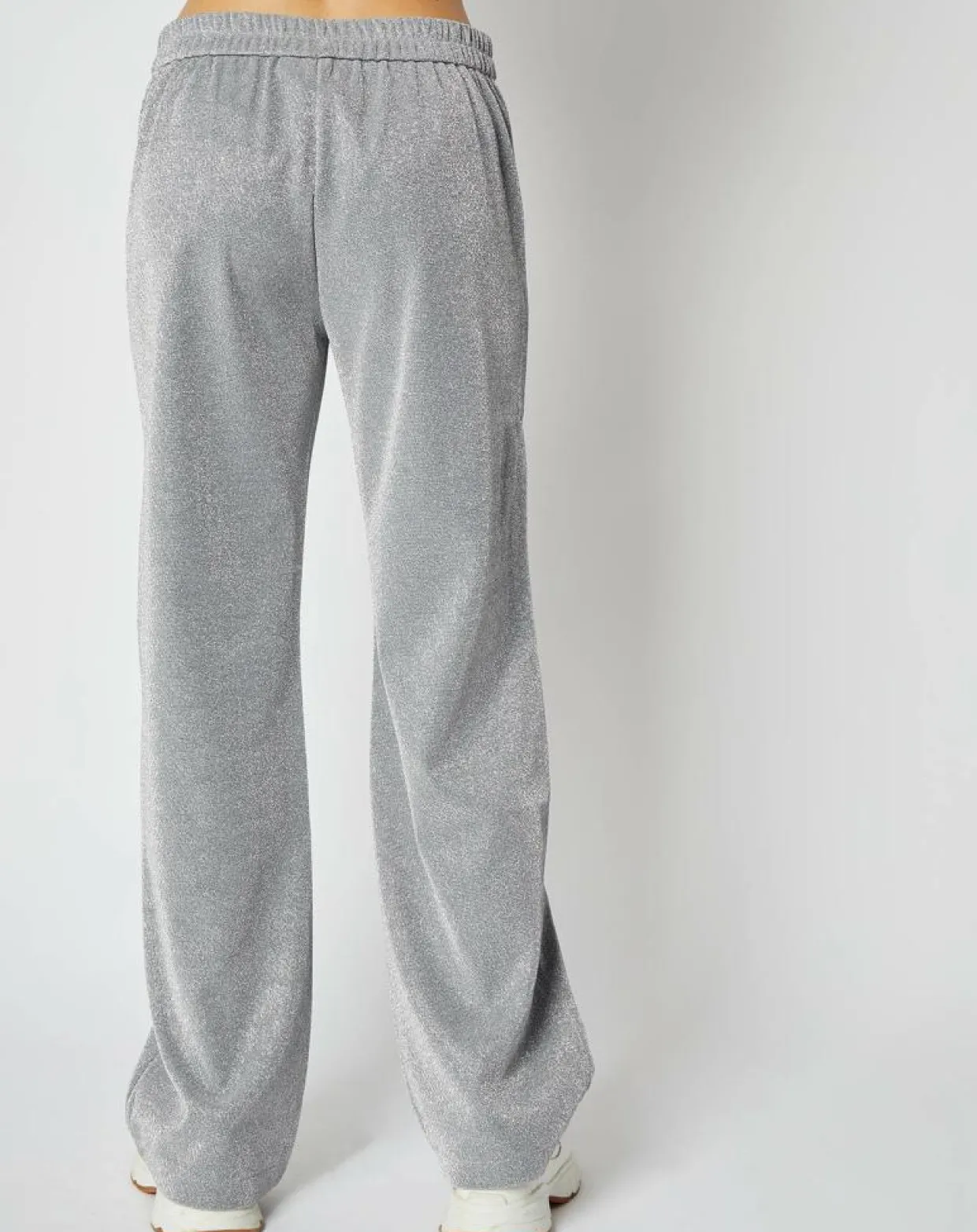 Pantalon Emmie effet pailleté argenté-An'ge Best