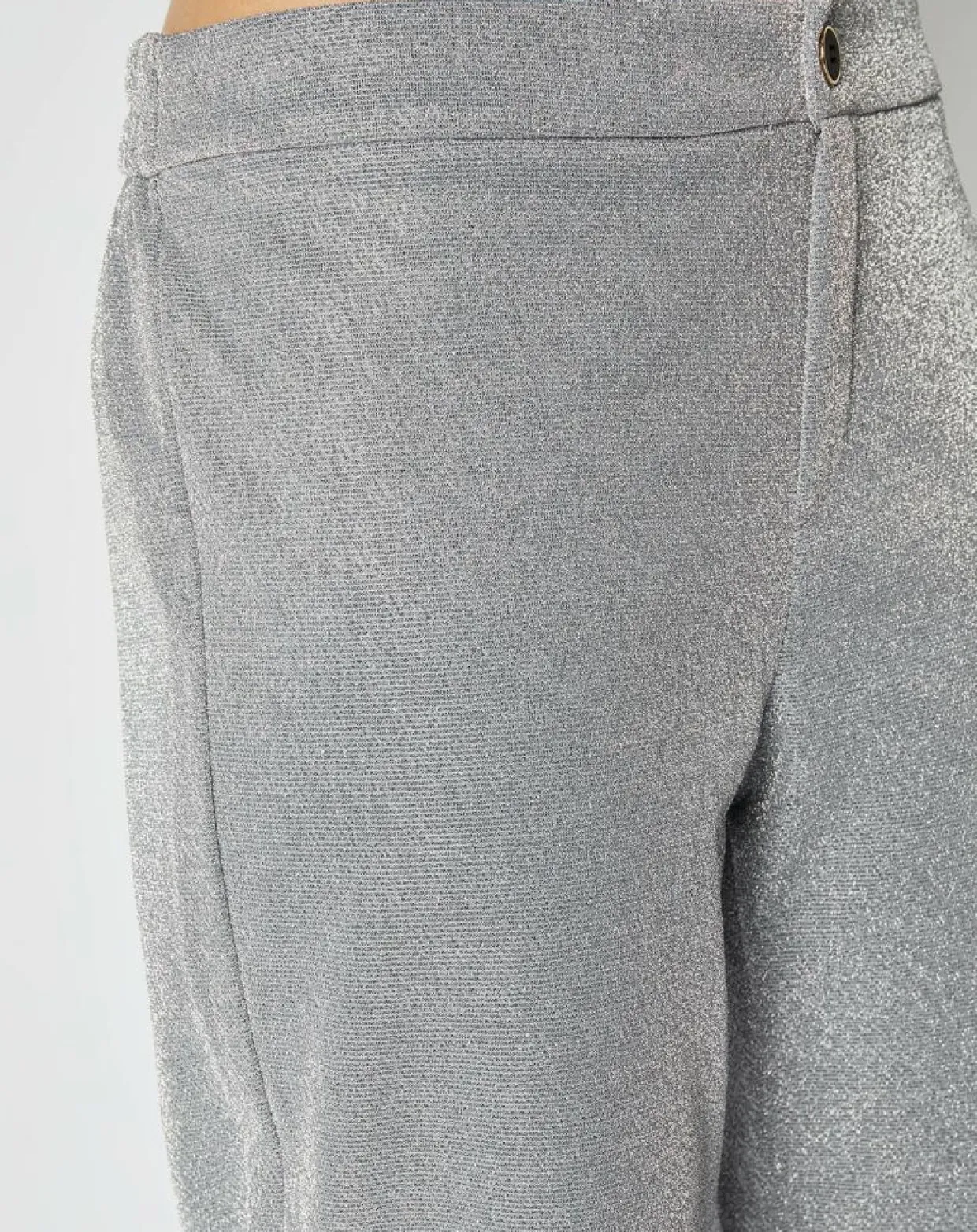 Pantalon Emmie effet pailleté argenté-An'ge Best