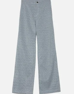 Pantalon Emmie effet pailleté argenté-An'ge Best