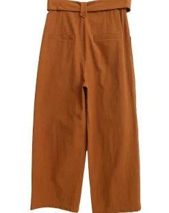 Femme See u Soon Pantalons^Pantalon en Coton & Lin Jeanne brique