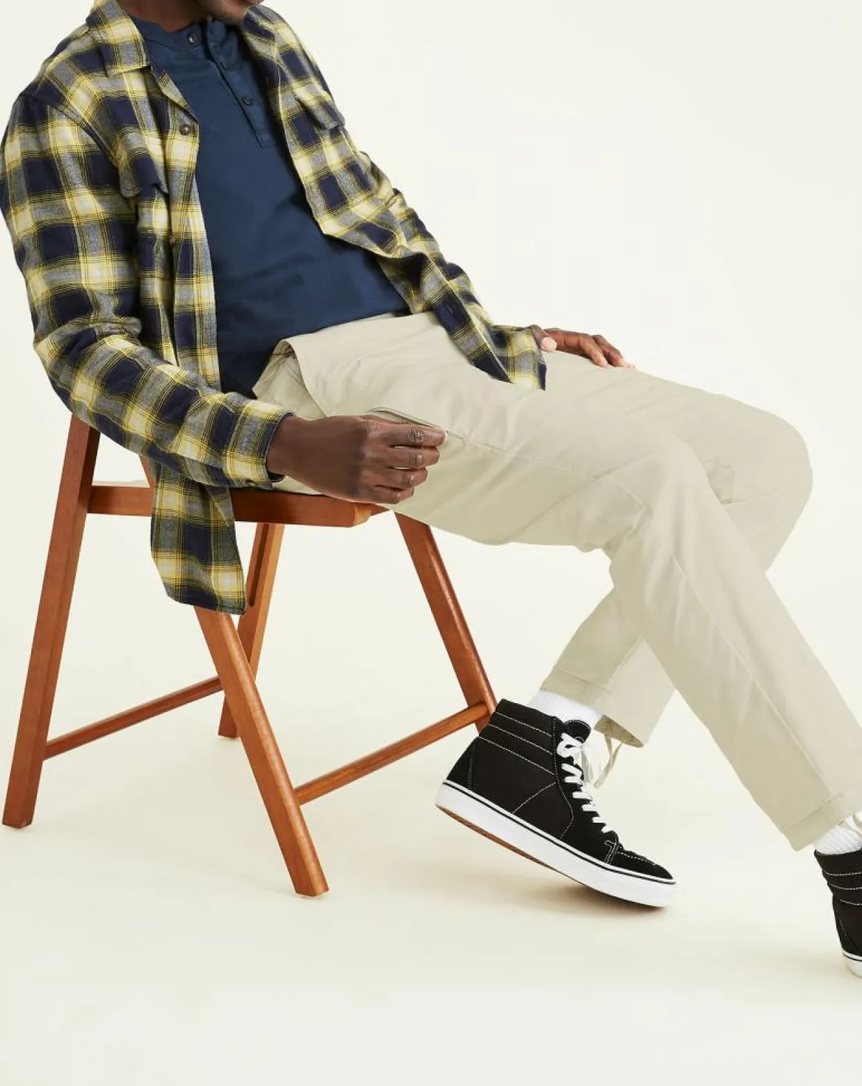 Pantalon en Coton Bio Mobile Icon Tapered beige-Dockers