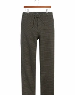 Homme Dockers Pantalons^Pantalon en Coton Bio Pull On imprimé pied-de-poule marron/bleu