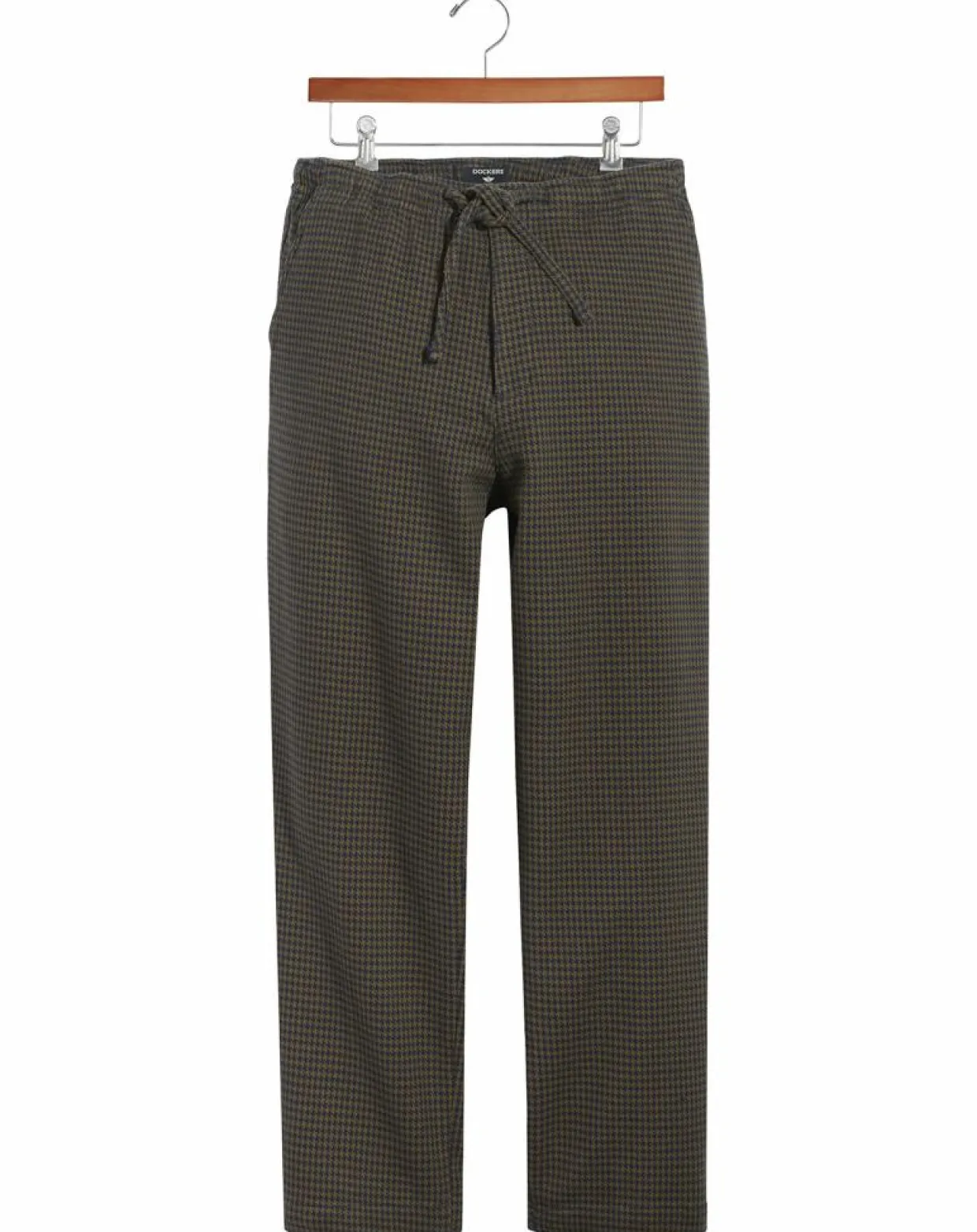Homme Dockers Pantalons^Pantalon en Coton Bio Pull On imprimé pied-de-poule marron/bleu