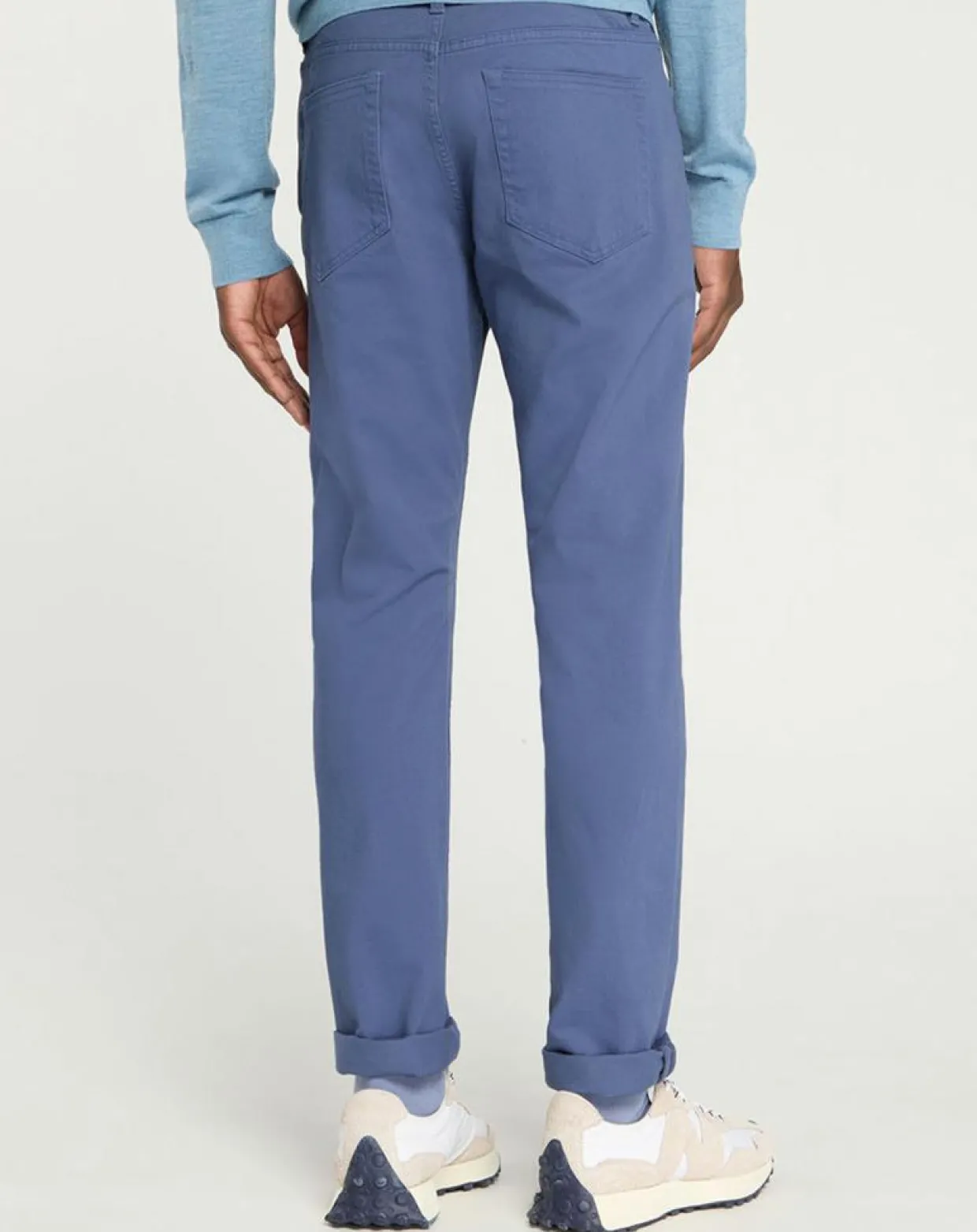 Pantalon en Coton stretch Kuflex bleu vintage-Galeries Lafayette Sale