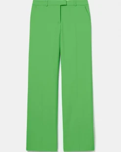 Pantalon en Laine froide mélangée vert-Tara Jarmon Discount