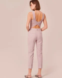 Femme Tara Jarmon Pantalons^Pantalon en Laine froide mélangée parme