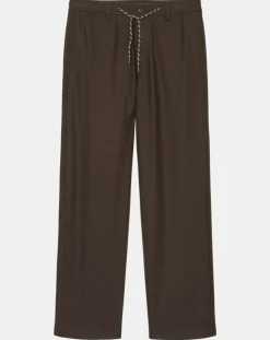 Homme Marc O'Polo Pantalons^Pantalon en Laine mélangée Mossbo Manteco marron foncé
