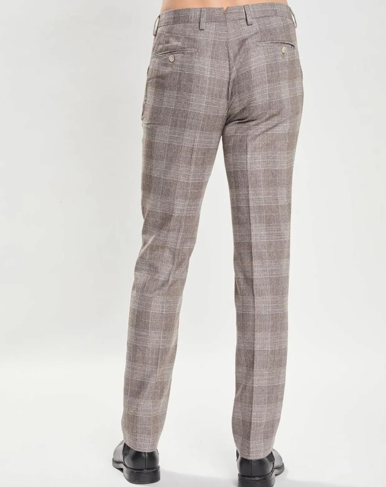 Homme Hackett London Pantalons^Pantalon en Laine mélangée imprimé Prince de Galles beige