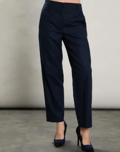 Pantalon en Laine mélangée Party marine-Hartford Clearance
