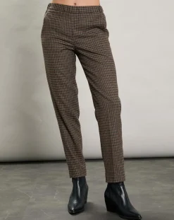 Femme Hartford Pantalons^Pantalon en Laine mélangée Pixel marron/noir