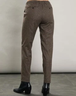 Femme Hartford Pantalons^Pantalon en Laine mélangée Pixel marron/noir