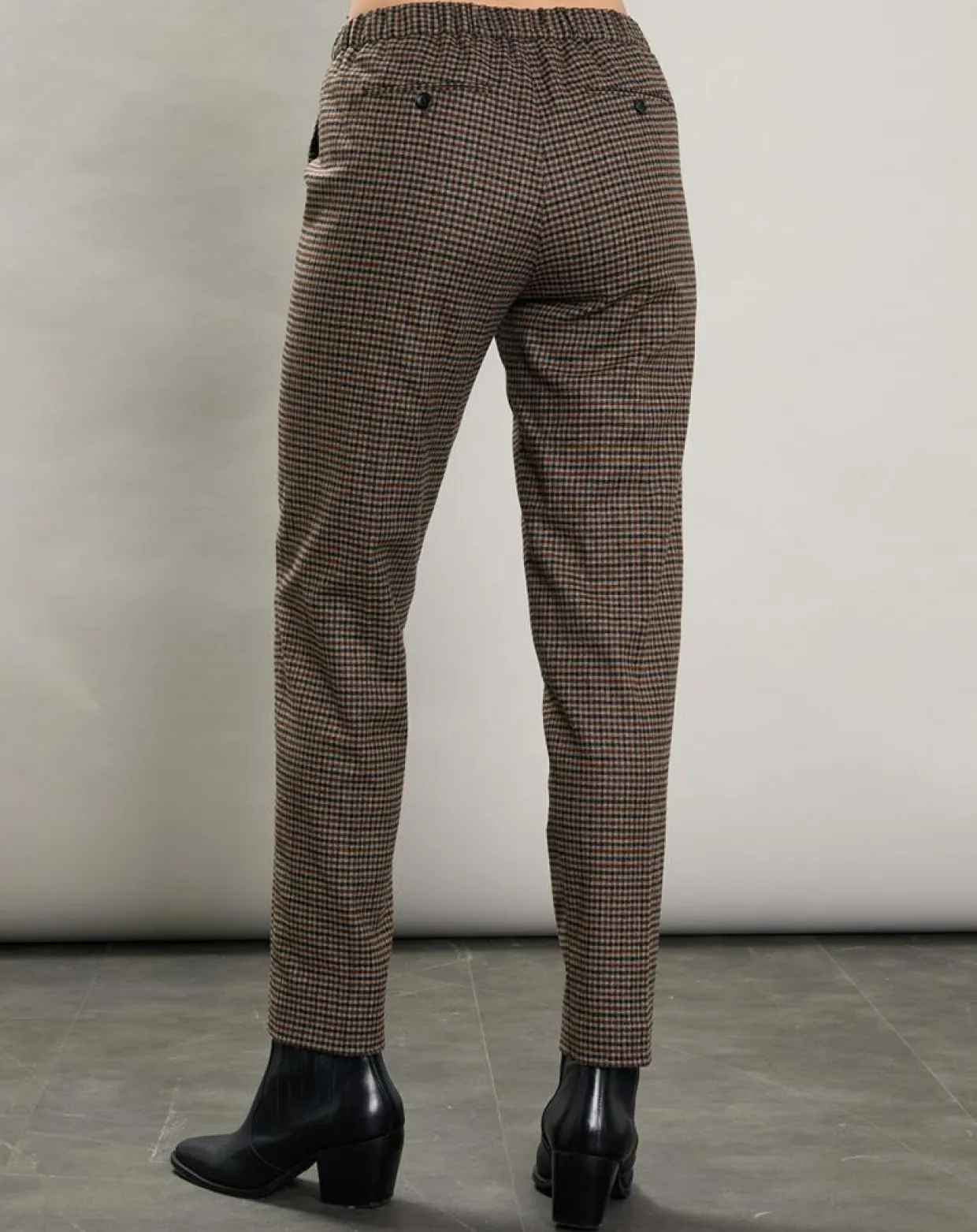 Femme Hartford Pantalons^Pantalon en Laine mélangée Pixel marron/noir