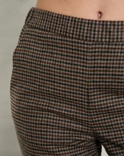Femme Hartford Pantalons^Pantalon en Laine mélangée Pixel marron/noir