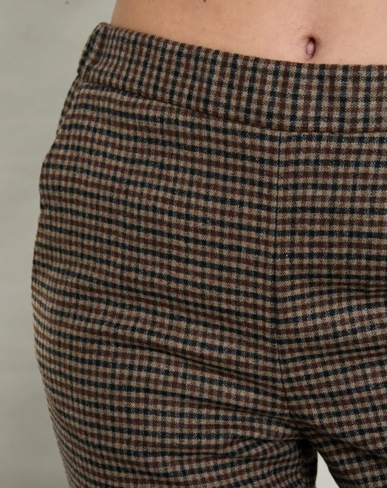 Femme Hartford Pantalons^Pantalon en Laine mélangée Pixel marron/noir