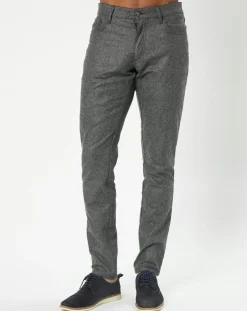Pantalon en Laine mélangée Flanelle moulinée gris-Hackett London Clearance