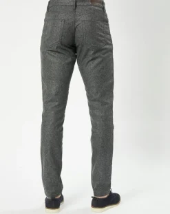 Pantalon en Laine mélangée Flanelle moulinée gris-Hackett London Clearance