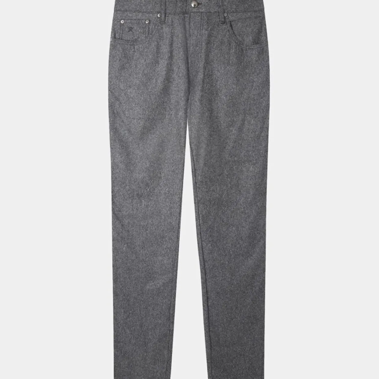 Pantalon en Laine mélangée Flanelle moulinée gris-Hackett London Clearance