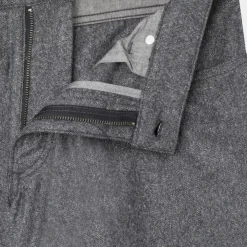 Pantalon en Laine mélangée Flanelle moulinée gris-Hackett London Clearance