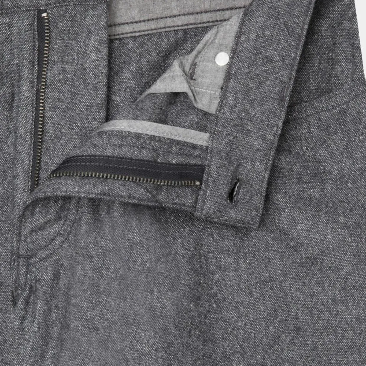 Pantalon en Laine mélangée Flanelle moulinée gris-Hackett London Clearance